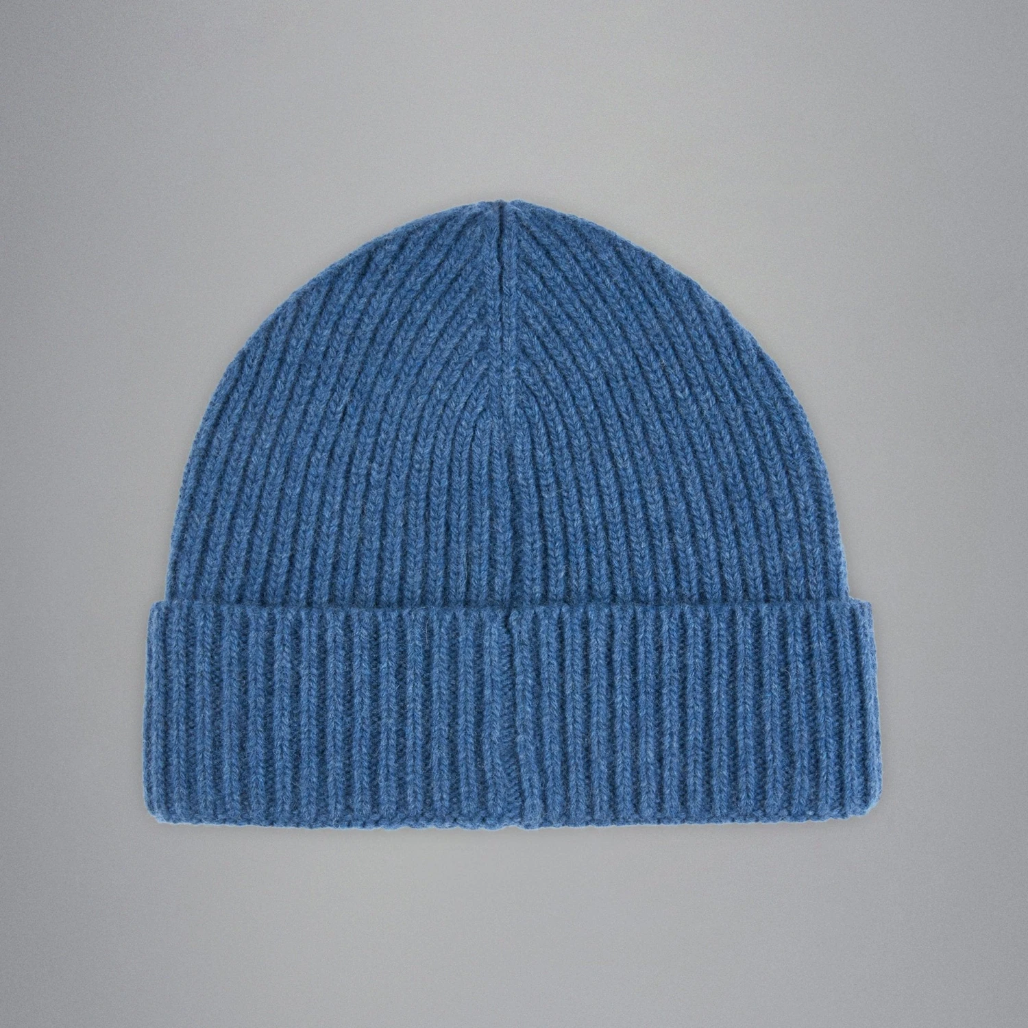 Paul&Shark Blue Ribbed Knit Re-Wool Beanie With Sueded Leather Badge - Paul & Shark 4 Paul&Shark Blue Ribbed Knit Re-Wool Beanie With Sueded Leather Badge - Paul & Shark - Image 2