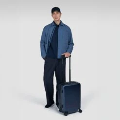 Paul&Shark Blue Carry-On Suitcase - PAUL & SHARK 15 Paul&Shark Blue Carry-On Suitcase - PAUL & SHARK -ETON Store 14318100 050 lf v