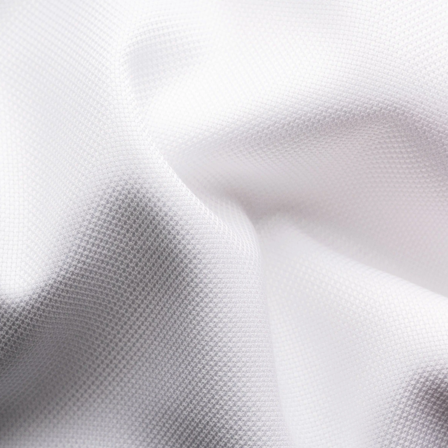 White Solid Oxford Cotton-Tencel Slim Fit Shirt - ETON 5 White Solid Oxford Cotton-Tencel Slim Fit Shirt - ETON - Image 3