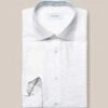 White Solid Oxford Cotton-Tencel Slim Fit Shirt - ETON 1 White Solid Oxford Cotton-Tencel Slim Fit Shirt - ETON -ETON Store 16400 ee86b9c5e1 original