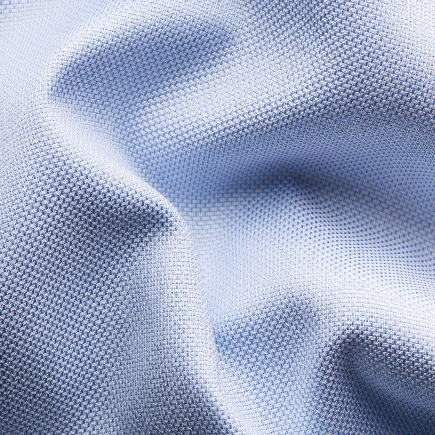 Light Blue Oxford Cotton-Tencel Slim Fit Shirt - ETON 4 Light Blue Oxford Cotton-Tencel Slim Fit Shirt - ETON - Image 2