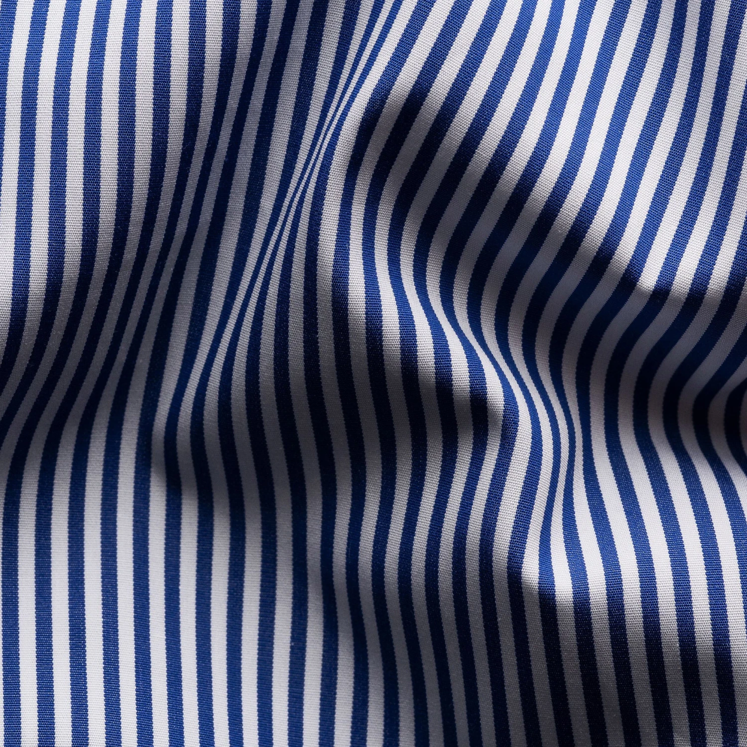 Dark Blue Bengal Stripe Elevated Poplin Slim Fit Shirt - ETON 5 Dark Blue Bengal Stripe Elevated Poplin Slim Fit Shirt - ETON - Image 3