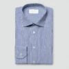 Dark Blue Bengal Stripe Elevated Poplin Slim Fit Shirt - ETON