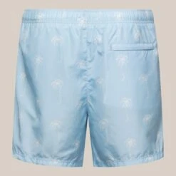 Light Blue Palm Tree Motif Swim Shorts - ETON 6 Light Blue Palm Tree Motif Swim Shorts - ETON -ETON Store 16705 0e102aff4d original