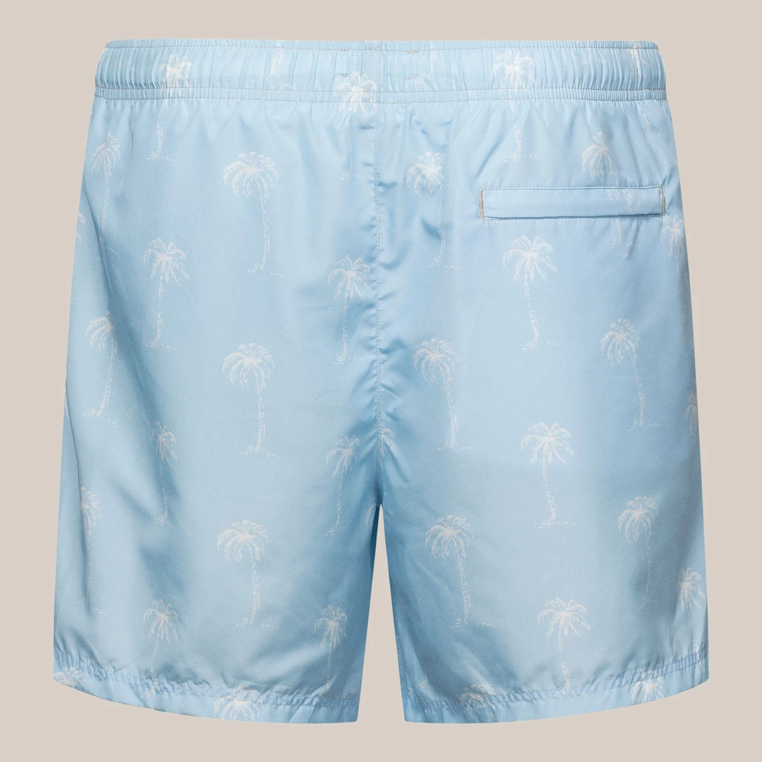 Light Blue Palm Tree Motif Swim Shorts - ETON 4 Light Blue Palm Tree Motif Swim Shorts - ETON - Image 2
