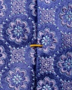 Mid Purple Floral Woven Silk Tie - ETON 5 Mid Purple Floral Woven Silk Tie - ETON -ETON Store 16988 39b180cde5 original