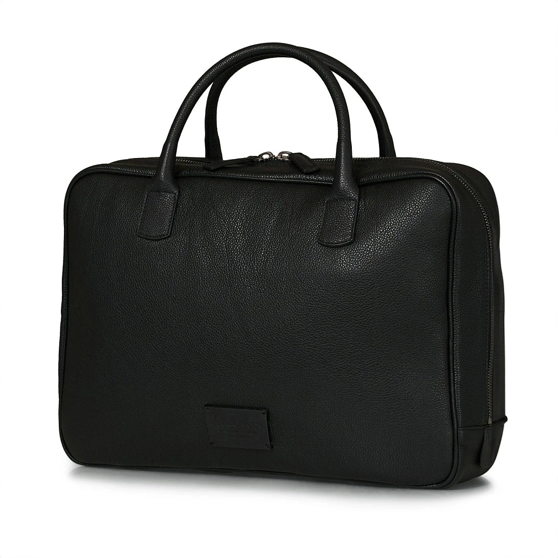 Black Full-Grain Calf Leather Briefcase - Anderson's 3 Black Full-Grain Calf Leather Briefcase - Anderson's