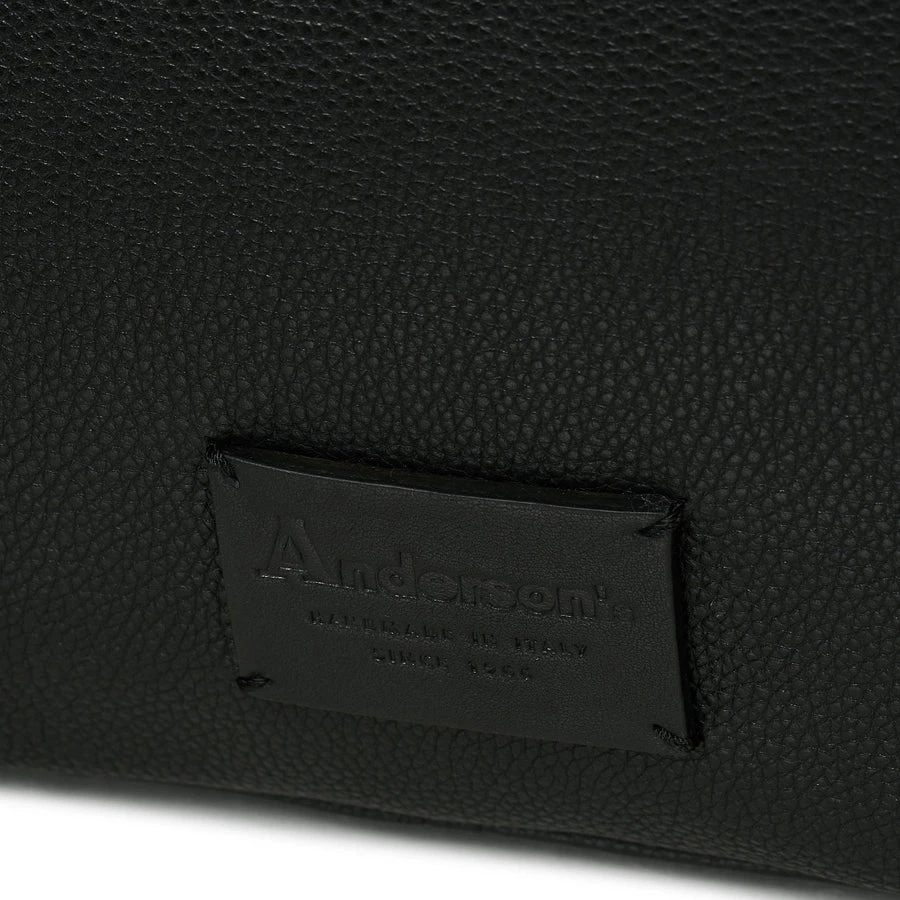 Black Full-Grain Calf Leather Briefcase - Anderson's 7 Black Full-Grain Calf Leather Briefcase - Anderson's - Image 5
