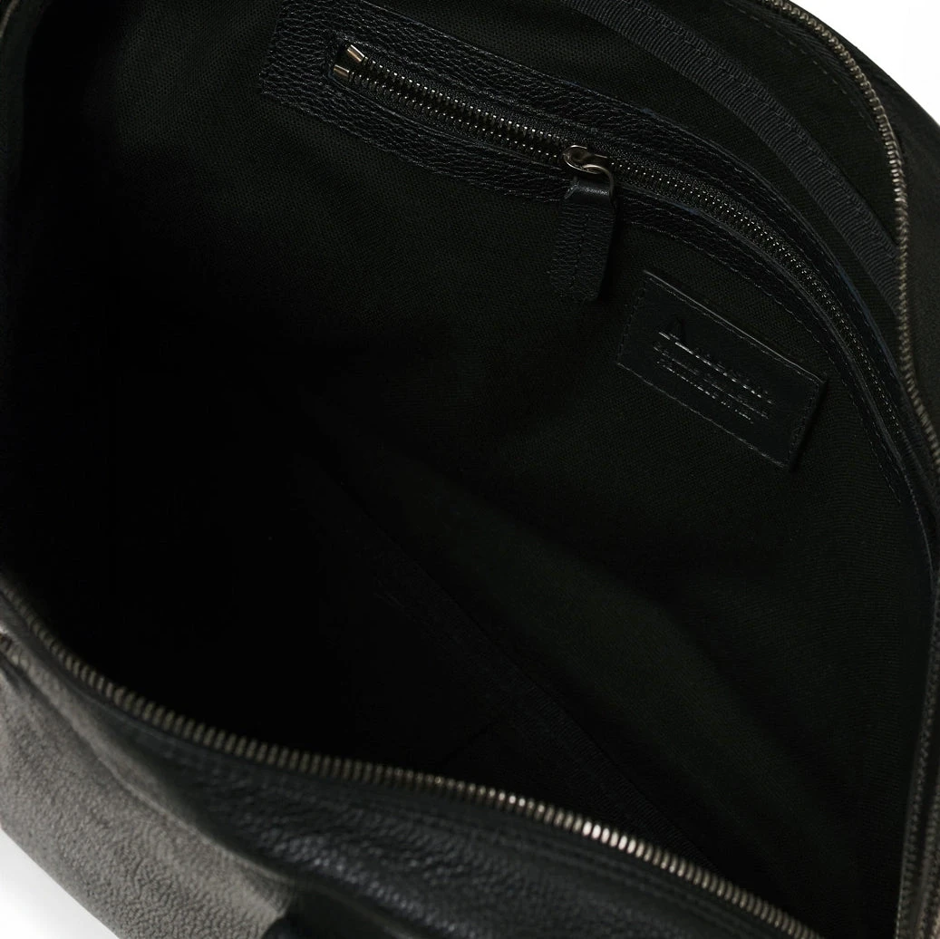 Black Full-Grain Calf Leather Briefcase - Anderson's 8 Black Full-Grain Calf Leather Briefcase - Anderson's - Image 6