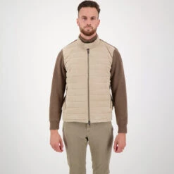 Paul&Shark Tan Wool And Goat Suede Waterproof Hybrid Jacket - PAUL & SHARK (RIVIERA) 17 Paul&Shark Tan Wool And Goat Suede Waterproof Hybrid Jacket - PAUL & SHARK (RIVIERA) -ETON Store 172000920 4