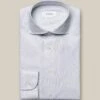 Light Gray Semi-Solid Fine Twill Slim Fit Shirt - ETON