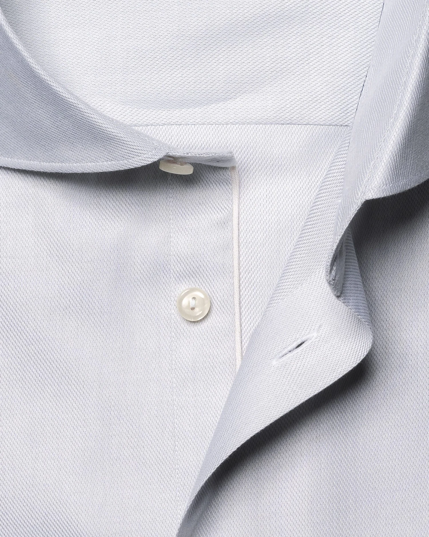 Light Gray Semi-Solid Fine Twill Slim Fit Shirt - ETON 5 Light Gray Semi-Solid Fine Twill Slim Fit Shirt - ETON - Image 3