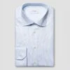 Light Blue Striped Cotton-Tencel Contemporary Fit Shirt - ETON 1 Light Blue Striped Cotton-Tencel Contemporary Fit Shirt - ETON -ETON Store 17289 65050fb148 original