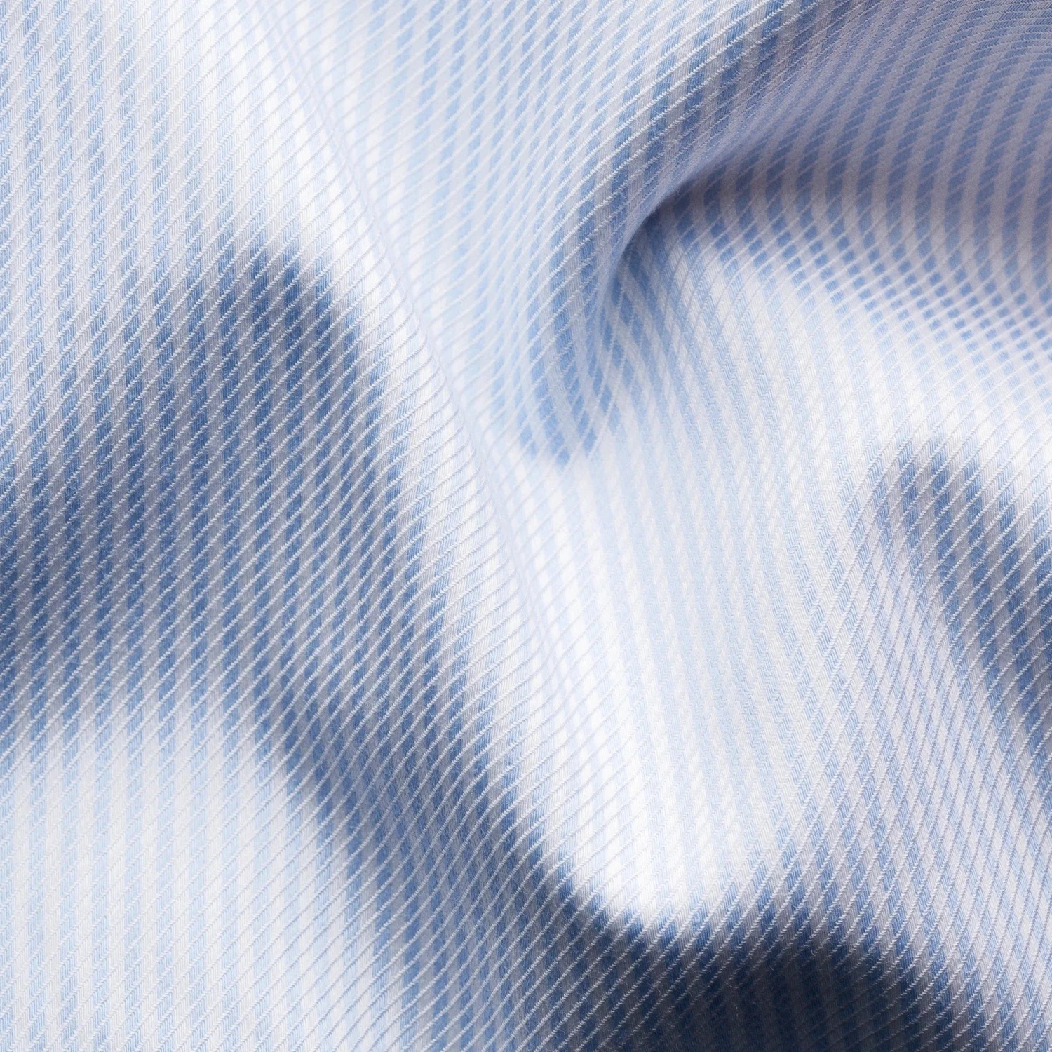 Light Blue Striped Cotton-Tencel Contemporary Fit Shirt - ETON 5 Light Blue Striped Cotton-Tencel Contemporary Fit Shirt - ETON - Image 3