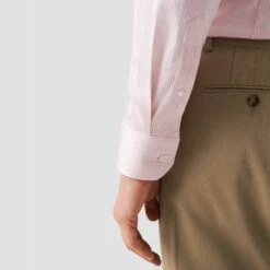 Pink Striped Cotton-Tencel Contemporary Fit Shirt - ETON 21 Pink Striped Cotton-Tencel Contemporary Fit Shirt - ETON -ETON Store 17291 d8d32cd843 original