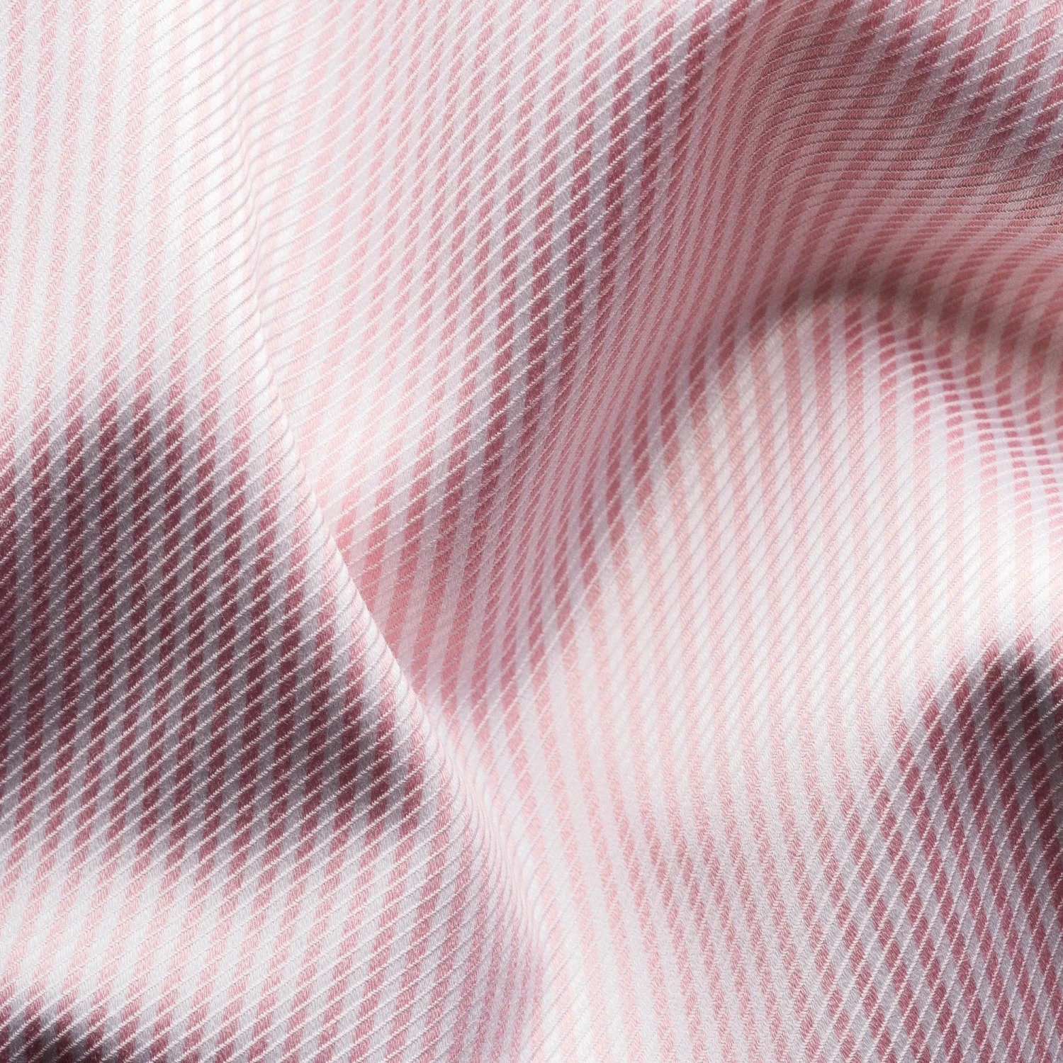 Pink Striped Cotton-Tencel Contemporary Fit Shirt - ETON 6 Pink Striped Cotton-Tencel Contemporary Fit Shirt - ETON - Image 4