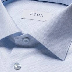 Light Blue Semi-Solid Supima 120 Piqué Slim Fit Shirt - ETON 14 Light Blue Semi-Solid Supima 120 Piqué Slim Fit Shirt - ETON -ETON Store 17314 3d9513042d original