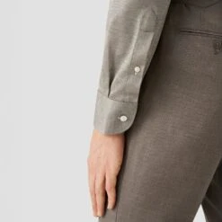 Pale Khaki Green Solid Filo Di Scozia Slim Fit Knitted Piqué Shirt - ETON 16 Pale Khaki Green Solid Filo Di Scozia Slim Fit Knitted Piqué Shirt - ETON -ETON Store 17349 5221bb4a14 original