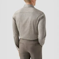 Pale Khaki Green Solid Filo Di Scozia Slim Fit Knitted Piqué Shirt - ETON 14 Pale Khaki Green Solid Filo Di Scozia Slim Fit Knitted Piqué Shirt - ETON -ETON Store 17349 8952f85e09 original