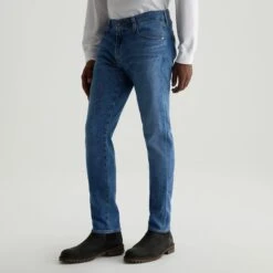 Tailor Mid-Blue Cotton-Lyocell Tellis Modern Slim Fit Japanese Denim - AG 11 Tailor Mid-Blue Cotton-Lyocell Tellis Modern Slim Fit Japanese Denim - AG -ETON Store 1783DASTAIL 5