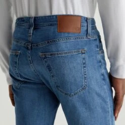 Tailor Mid-Blue Cotton-Lyocell Tellis Modern Slim Fit Japanese Denim - AG 13 Tailor Mid-Blue Cotton-Lyocell Tellis Modern Slim Fit Japanese Denim - AG -ETON Store 1783DASTAIL 6