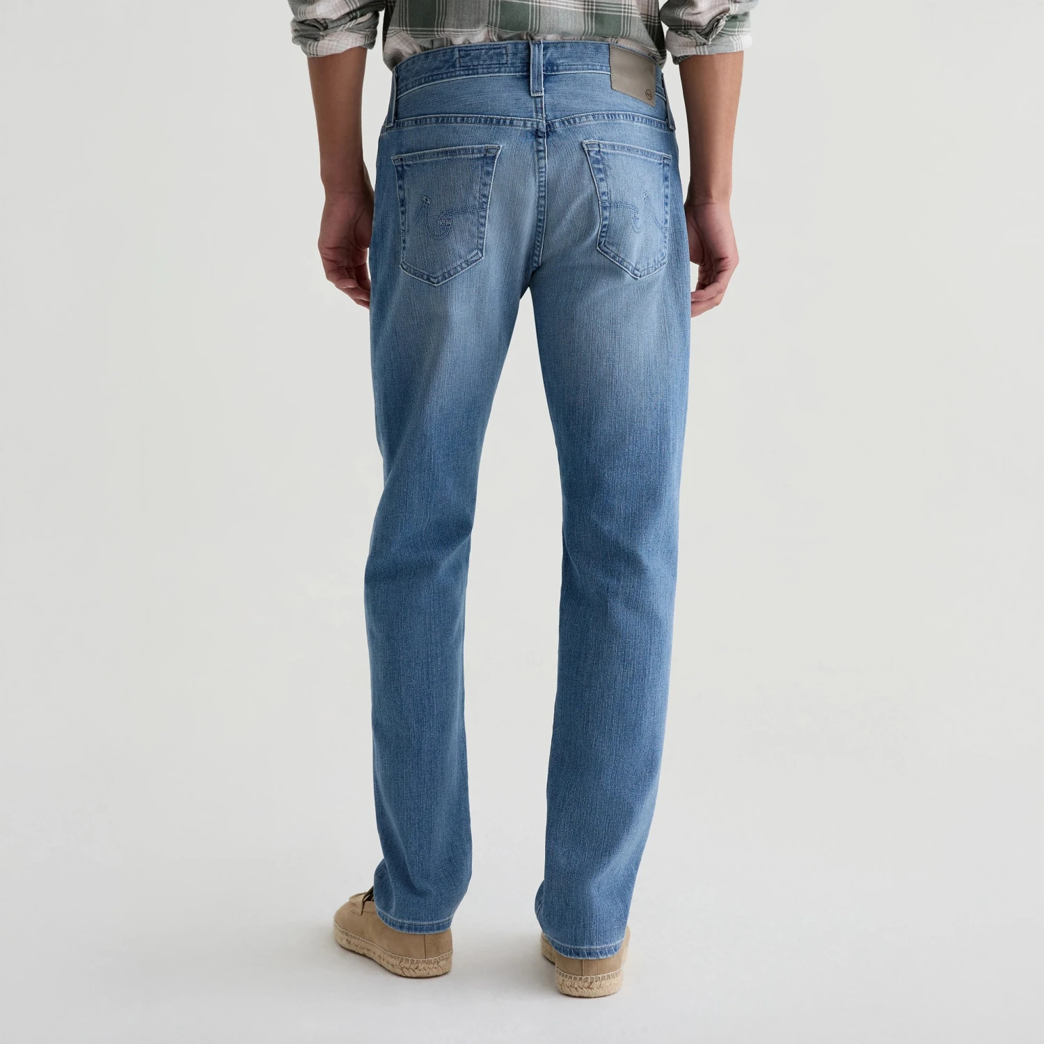 Cascade Light Wash 360 Stretch Modern Slim Fit Jeans - AG 9 Cascade Light Wash 360 Stretch Modern Slim Fit Jeans - AG - Image 7