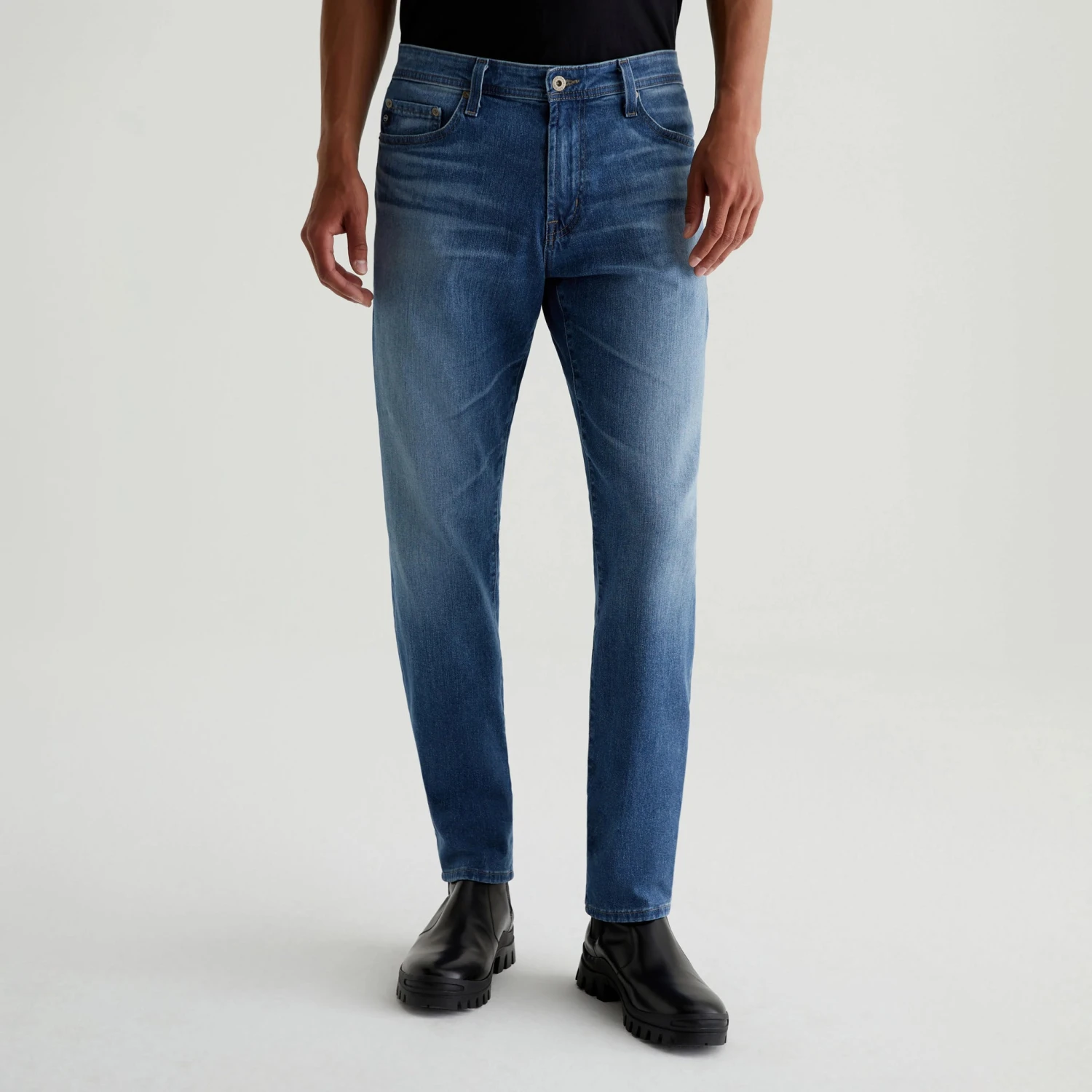 Louvre Mid-Wash Blue Cloud Soft Tellis Modern Slim Fit Jeans - AG 4 Louvre Mid-Wash Blue Cloud Soft Tellis Modern Slim Fit Jeans - AG - Image 2