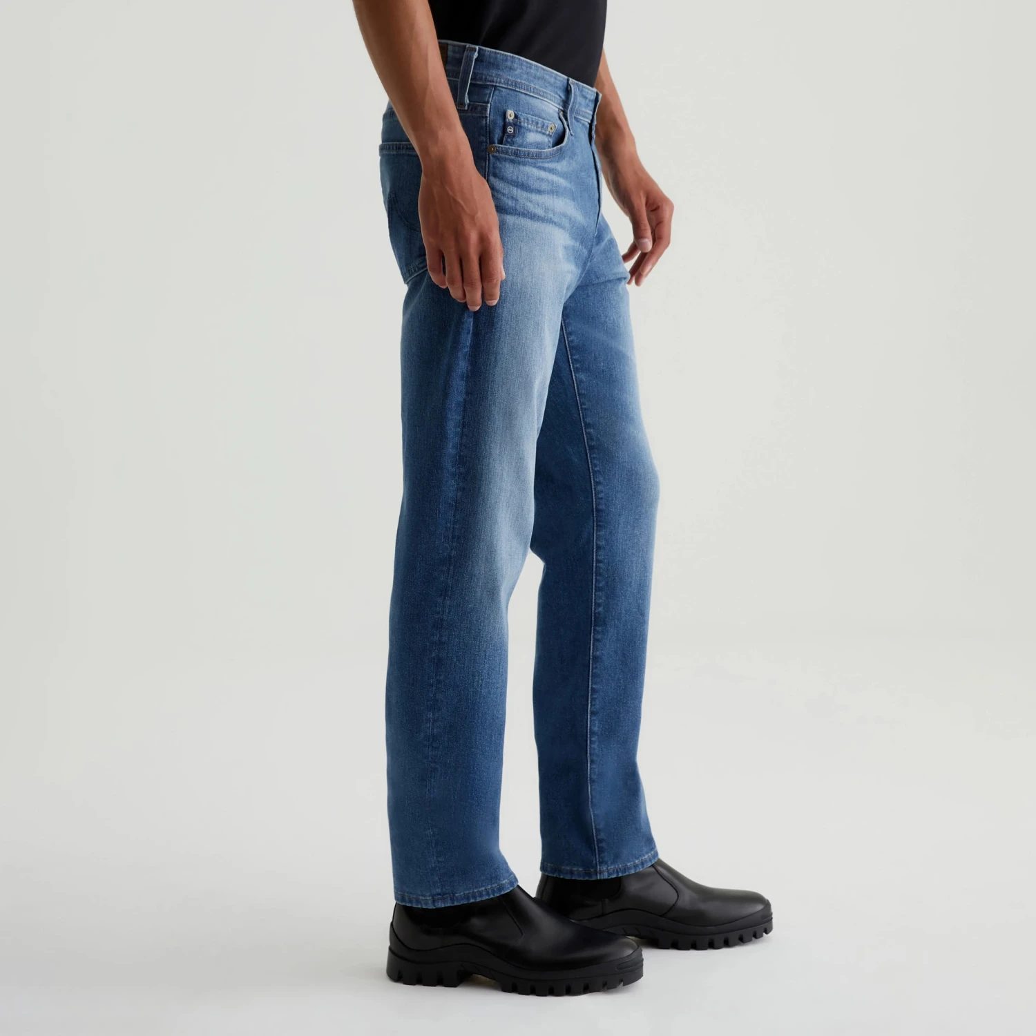 Louvre Mid-Wash Blue Cloud Soft Tellis Modern Slim Fit Jeans - AG 6 Louvre Mid-Wash Blue Cloud Soft Tellis Modern Slim Fit Jeans - AG - Image 4