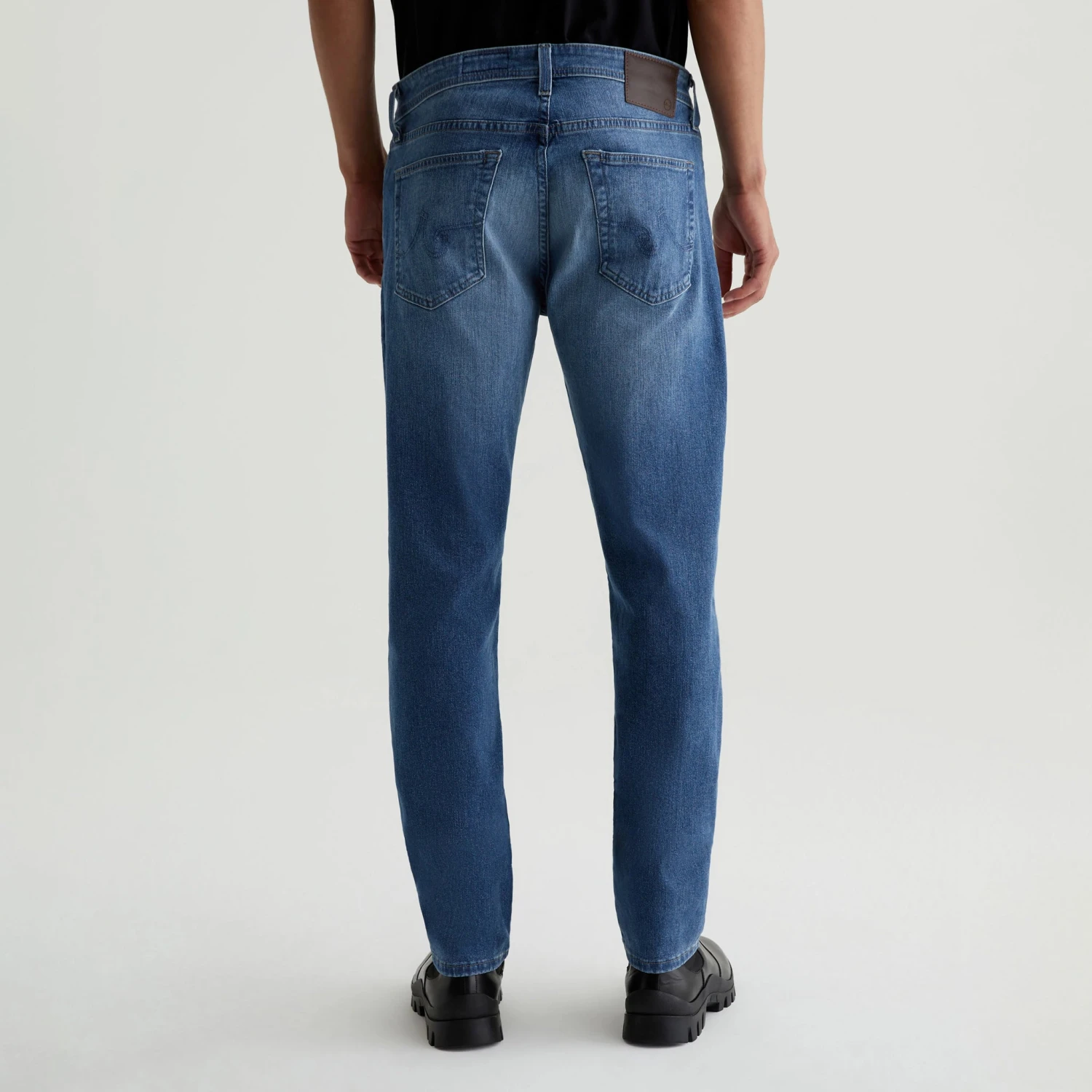 Louvre Mid-Wash Blue Cloud Soft Tellis Modern Slim Fit Jeans - AG 9 Louvre Mid-Wash Blue Cloud Soft Tellis Modern Slim Fit Jeans - AG - Image 7