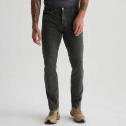 Tellis Modern Slim Sulfur Anthracite Stretch Cord - AG 8 Tellis Modern Slim Sulfur Anthracite Stretch Cord - AG -ETON Store 1783RGCSLAITE 2