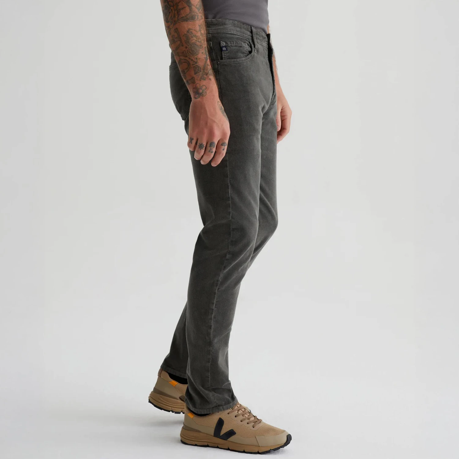 Tellis Modern Slim Sulfur Anthracite Stretch Cord - AG 6 Tellis Modern Slim Sulfur Anthracite Stretch Cord - AG - Image 4