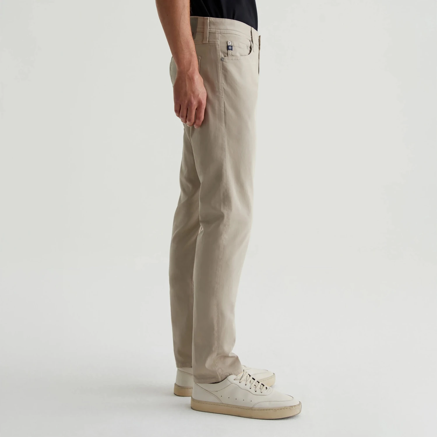 Desert Stone (Beige) Modern Slim Tellis Sueded Pants - AG 6 Desert Stone (Beige) Modern Slim Tellis Sueded Pants - AG - Image 4