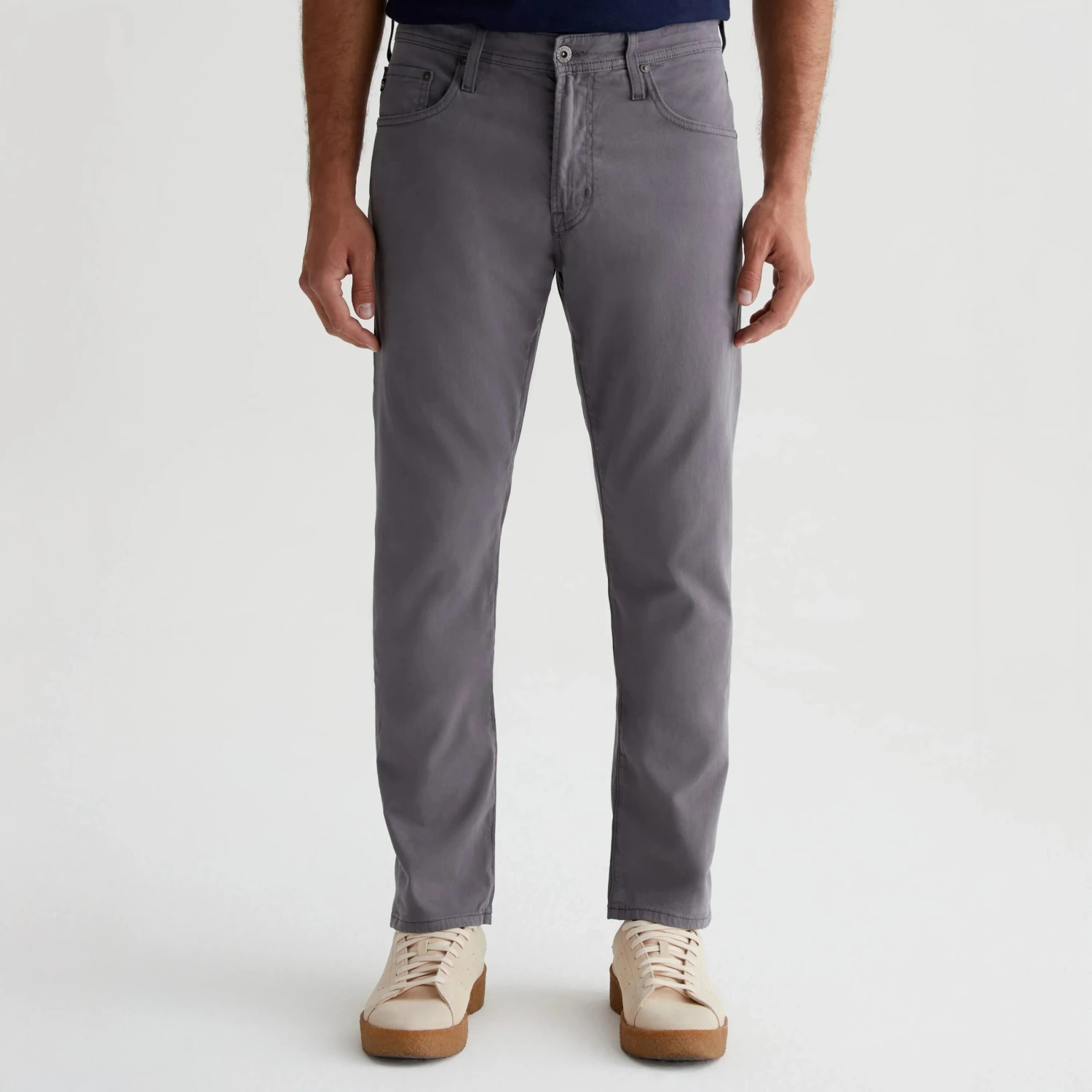 Sulfur Folkestone Mid-Gray Modern Slim Tellis Sueded Pants - AG 6 Sulfur Folkestone Mid-Gray Modern Slim Tellis Sueded Pants - AG - Image 4