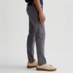 Sulfur Folkestone Mid-Gray Modern Slim Tellis Sueded Pants - AG 15 Sulfur Folkestone Mid-Gray Modern Slim Tellis Sueded Pants - AG -ETON Store 1783SUDFLKG 4