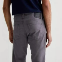 Sulfur Folkestone Mid-Gray Modern Slim Tellis Sueded Pants - AG 16 Sulfur Folkestone Mid-Gray Modern Slim Tellis Sueded Pants - AG -ETON Store 1783SUDFLKG 5