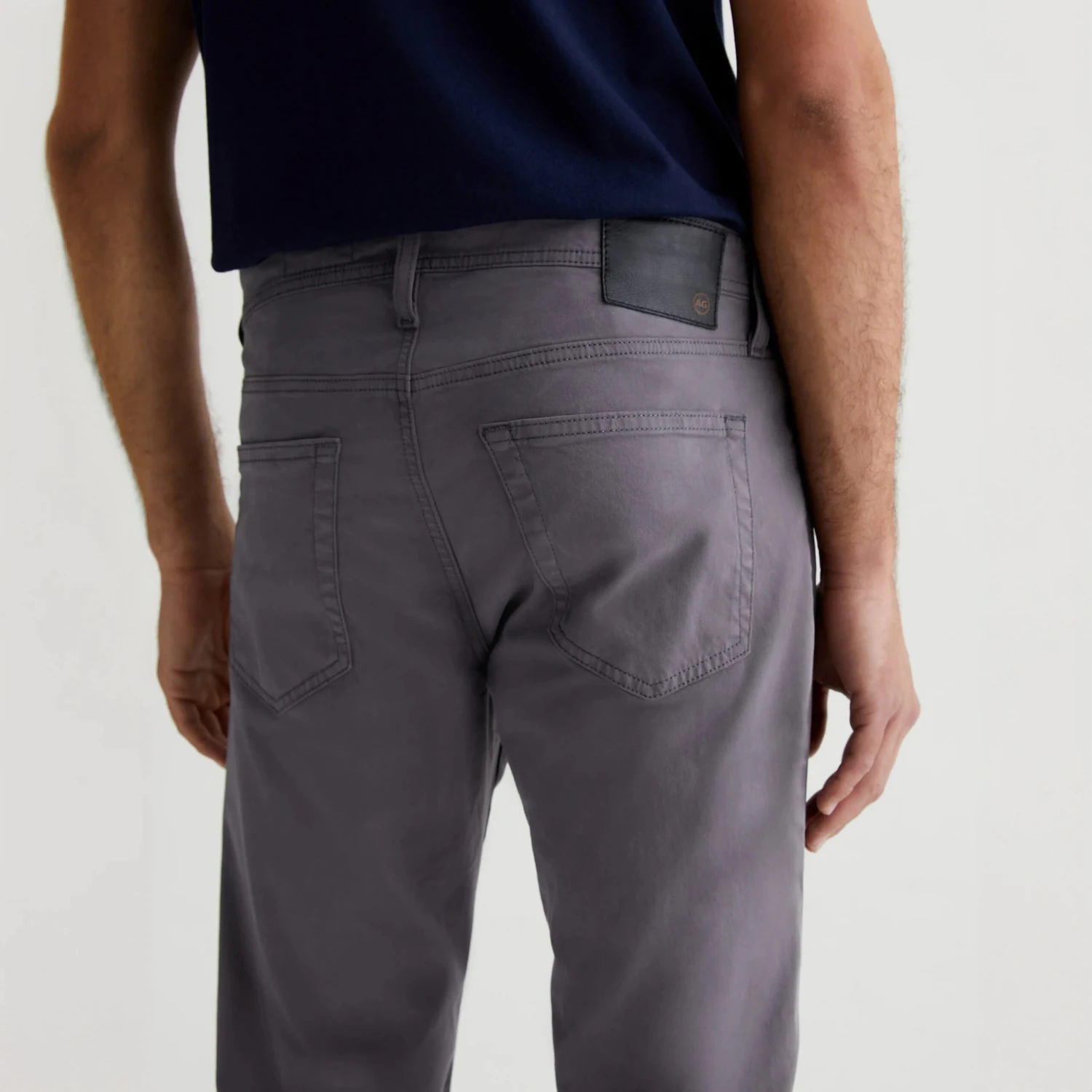 Sulfur Folkestone Mid-Gray Modern Slim Tellis Sueded Pants - AG 9 Sulfur Folkestone Mid-Gray Modern Slim Tellis Sueded Pants - AG - Image 7