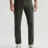 Forest Moss (Green) Sueded Tellis Modern Slim Fit Pants - AG Jeans
