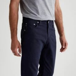 New Navy Modern Slim Tellis Sueded Pants - AG 10 New Navy Modern Slim Tellis Sueded Pants - AG -ETON Store 1783SUDNNY 3