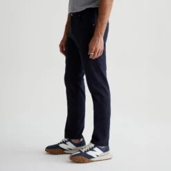 New Navy Modern Slim Tellis Sueded Pants - AG 9 New Navy Modern Slim Tellis Sueded Pants - AG -ETON Store 1783SUDNNY 4