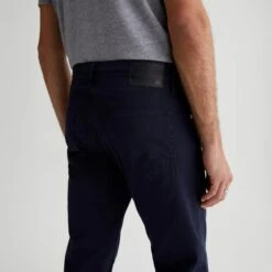 New Navy Modern Slim Tellis Sueded Pants - AG 11 New Navy Modern Slim Tellis Sueded Pants - AG -ETON Store 1783SUDNNY 5