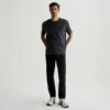Super Black Modern Slim Tellis Sueded Pants - AG 1 Super Black Modern Slim Tellis Sueded Pants - AG -ETON Store 1783SUDSBA 1