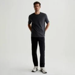 Super Black Modern Slim Tellis Sueded Pants - AG