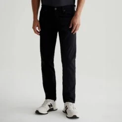 Super Black Modern Slim Tellis Sueded Pants - AG 8 Super Black Modern Slim Tellis Sueded Pants - AG -ETON Store 1783SUDSBA 2