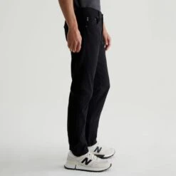 Super Black Modern Slim Tellis Sueded Pants - AG 9 Super Black Modern Slim Tellis Sueded Pants - AG -ETON Store 1783SUDSBA 4