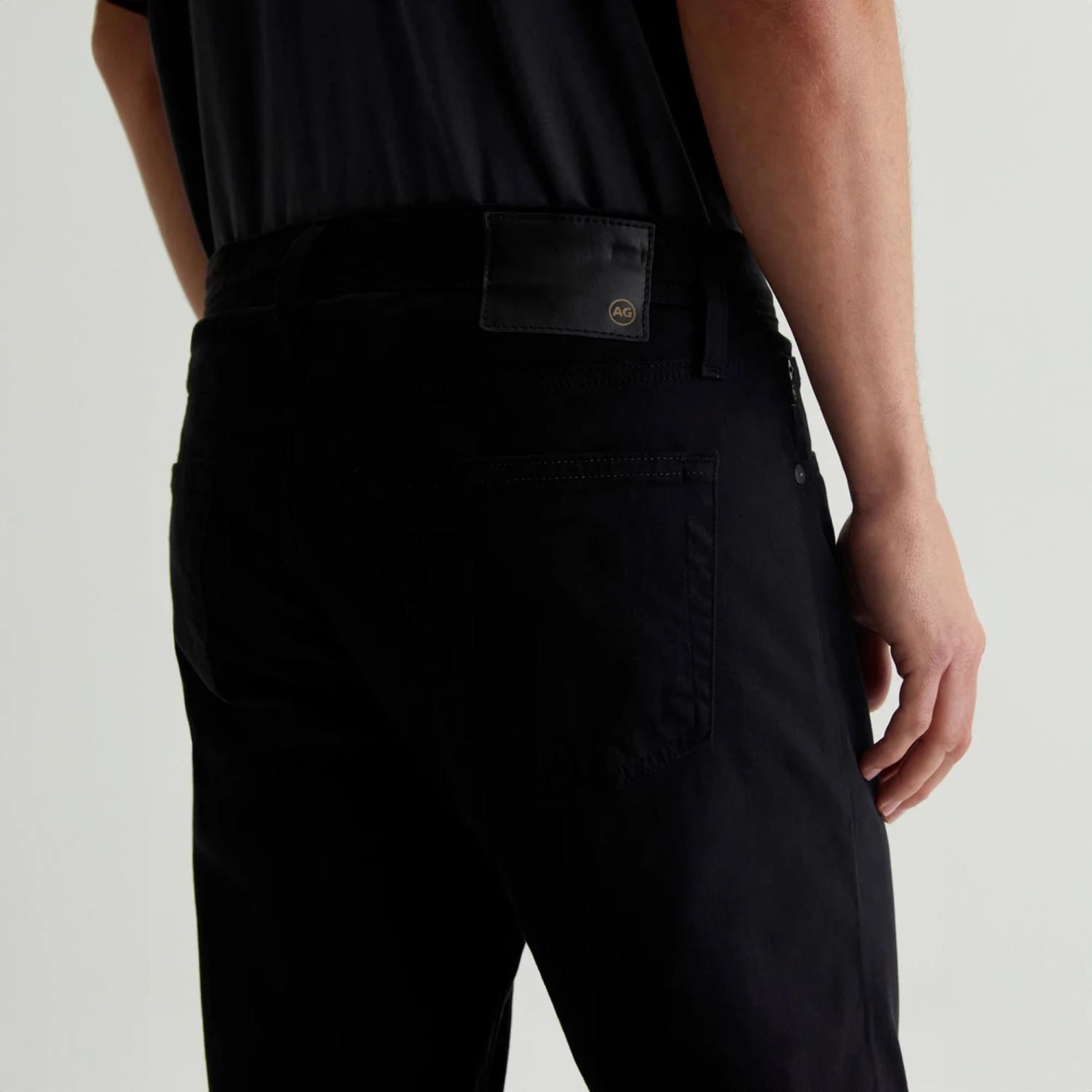 Super Black Modern Slim Tellis Sueded Pants - AG 7 Super Black Modern Slim Tellis Sueded Pants - AG - Image 5