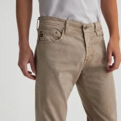 Sulfur Smoked Oak (Tan) Modern Slim Tellis Sueded Pants - AG 10 Sulfur Smoked Oak (Tan) Modern Slim Tellis Sueded Pants - AG -ETON Store 1783SUDSLSMOA 3