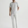 Sulfur Silver Smoke (Oyster) Sueded Tellis Modern Slim Fit Pants - AG Jeans