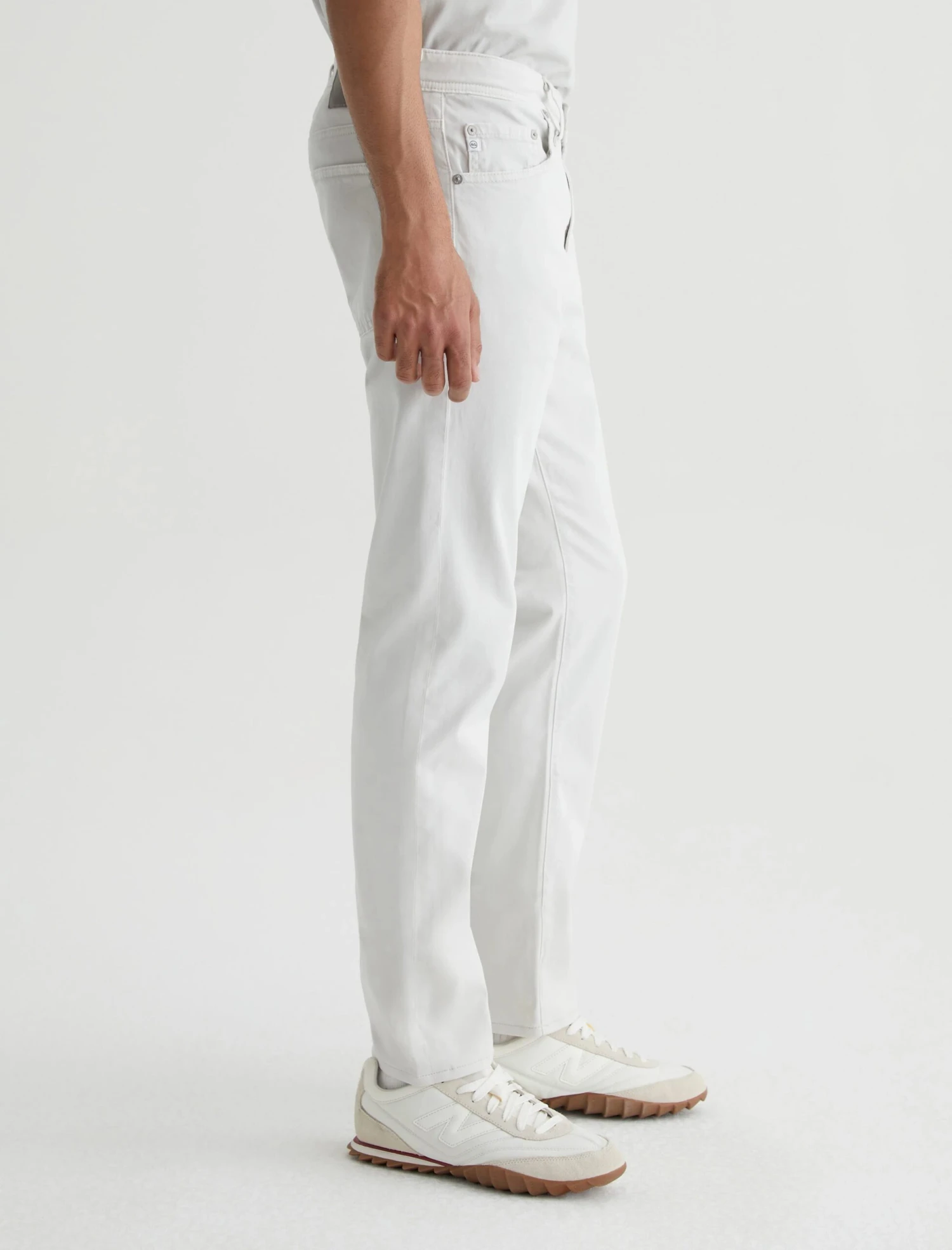 Sulfur Silver Smoke (Oyster) Sueded Tellis Modern Slim Fit Pants - AG Jeans 7 Sulfur Silver Smoke (Oyster) Sueded Tellis Modern Slim Fit Pants - AG Jeans - Image 5