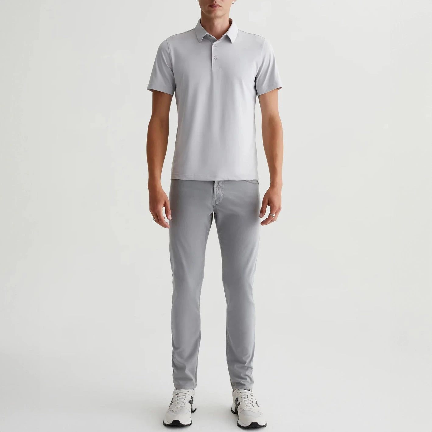 Sulfur Summer Storm (Light Gray) Modern Slim Tellis Sueded Pants - AG 3 Sulfur Summer Storm (Light Gray) Modern Slim Tellis Sueded Pants - AG