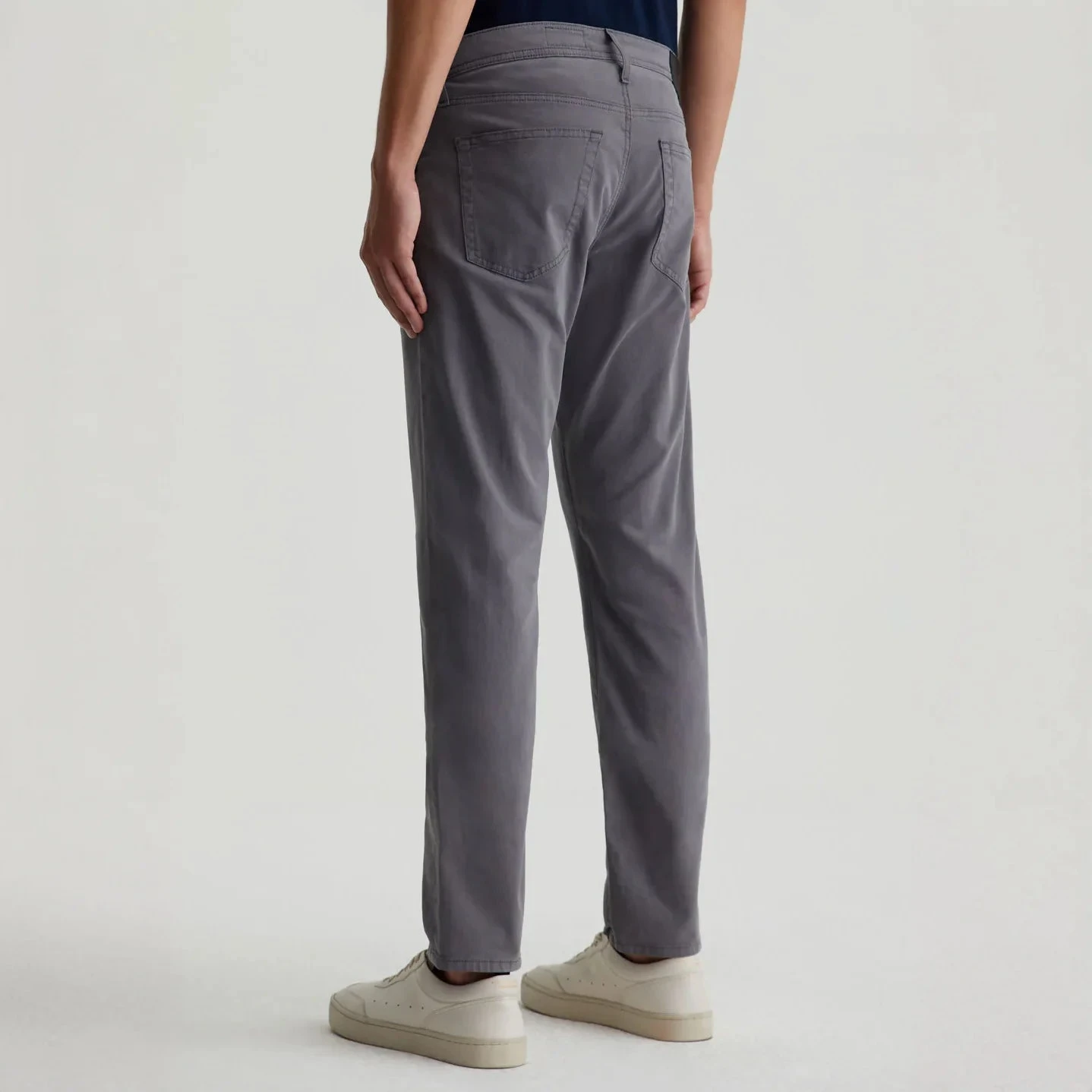 Sulfur Folkestone Mid-Gray Modern Slim Tellis Sueded Pants - AG 4 Sulfur Folkestone Mid-Gray Modern Slim Tellis Sueded Pants - AG - Image 2